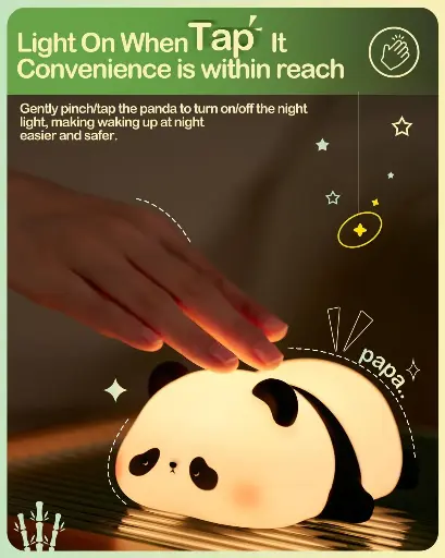 CUTE PANDA NIGHT LIGHT 